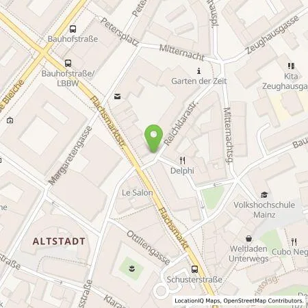 Standortübersicht der Tankstelle Mainzer Stadtwerke AG in 55116 Mainz