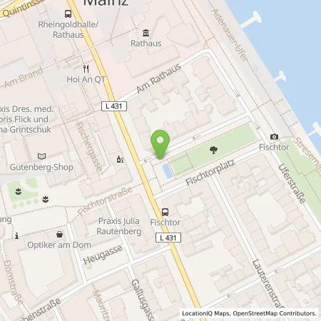 Standortübersicht der Tankstelle Mainzer Stadtwerke AG in 55116 Mainz