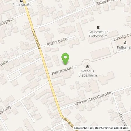 Standortübersicht der Tankstelle Mainzer Stadtwerke AG in 64584 Biebesheim