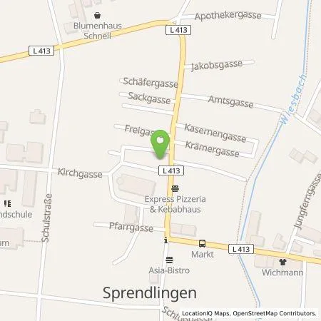 Standortübersicht der Tankstelle Mainzer Stadtwerke AG in 55576 Sprendlingen