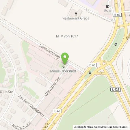 Standortübersicht der Tankstelle Mainzer Stadtwerke AG in 55131 Mainz