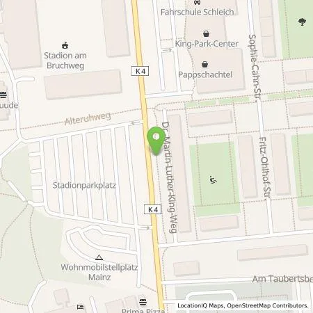 Standortübersicht der Tankstelle Mainzer Stadtwerke AG in 55122 Mainz