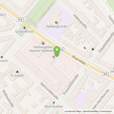 Standortübersicht der Tankstelle Mainzer Stadtwerke AG in 55118 Mainz
