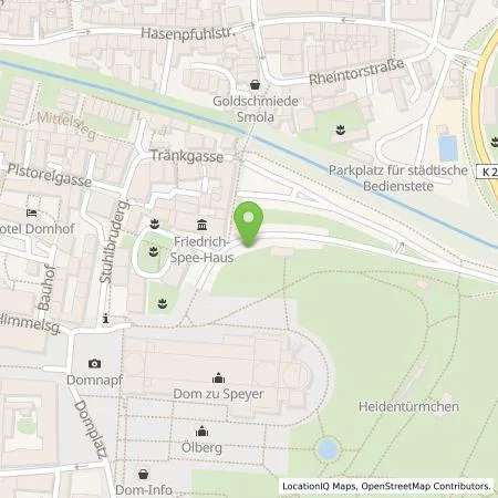 Standortübersicht der Tankstelle Verkehrsbetriebe Speyer GmbH in 67346 Speyer