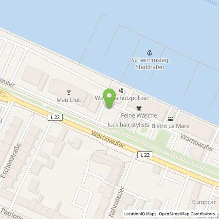 Standortübersicht der Tankstelle Stadtwerke Rostock AG in 18057 Rostock