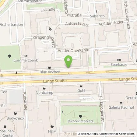 Standortübersicht der Tankstelle Stadtwerke Rostock AG in 18055 Rostock