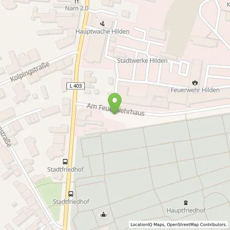 Standortübersicht der Tankstelle Neue Energien Hilden GmbH in 40724 Hilden