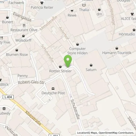 Standortübersicht der Tankstelle Neue Energien Hilden GmbH in 40721 Hilden