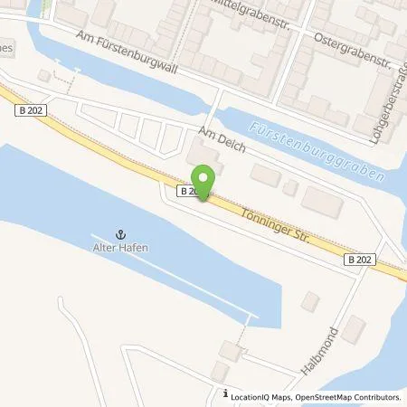 Standortübersicht der Tankstelle HanseWerk AG in 25840 Friedrichstadt