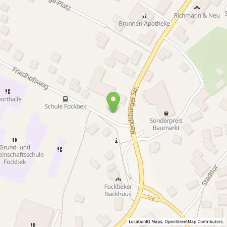 Standortübersicht der Tankstelle HanseWerk AG in 24787 Fockbek