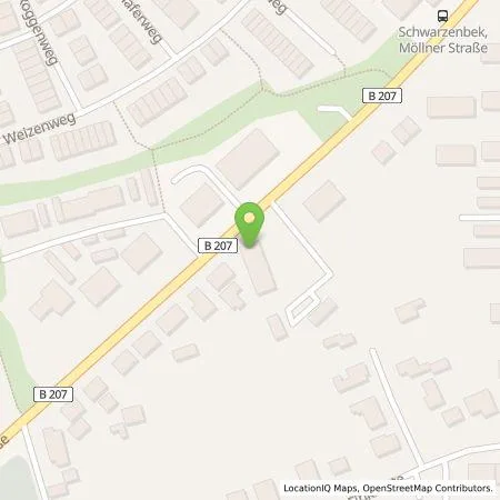 Standortübersicht der Tankstelle HanseWerk AG in 21493 Schwarzenbek