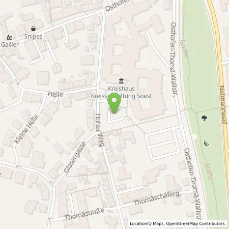 Standortübersicht der Tankstelle Stadtwerke Soest Energiedienstleistungs GmbH in 59494 Soest