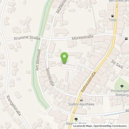 Standortübersicht der Tankstelle Stadtwerke Soest Energiedienstleistungs GmbH in 33397 Rietberg