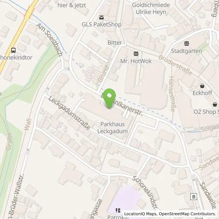 Standortübersicht der Tankstelle Stadtwerke Soest Energiedienstleistungs GmbH in 59494 Soest