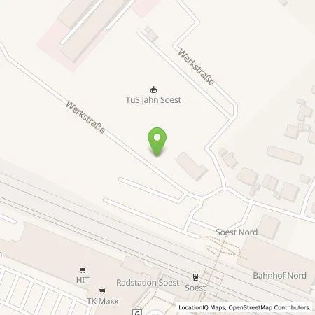 Standortübersicht der Tankstelle Stadtwerke Soest Energiedienstleistungs GmbH in 59494 Soest