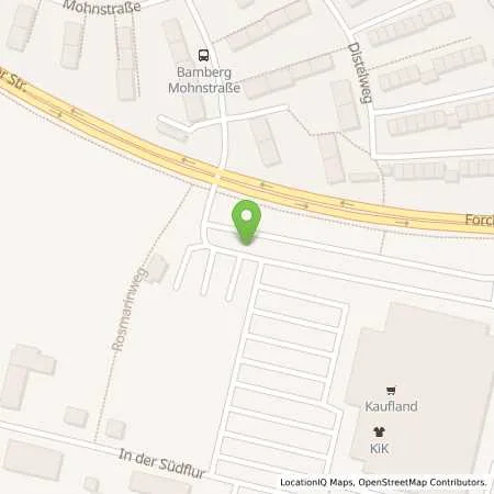 Standortübersicht der Tankstelle Stadtwerke Bamberg Verkehrs- und Park GmbH in 96050 Bamberg