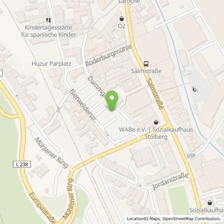 Standortübersicht der Tankstelle EWV Energie- und Wasser-Versorgung GmbH in 52222 Stolberg