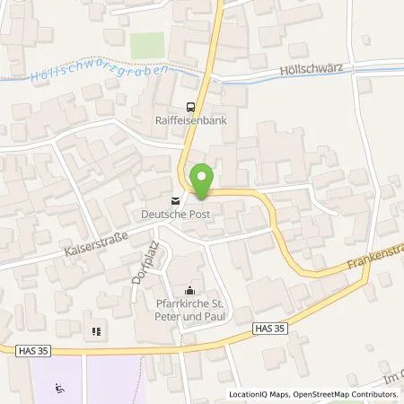 Standortübersicht der Tankstelle Energielösung GmbH in 97491 Aidhausen