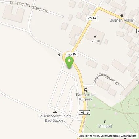 Standortübersicht der Tankstelle Energielösung GmbH in 97708 Bad Bocklet