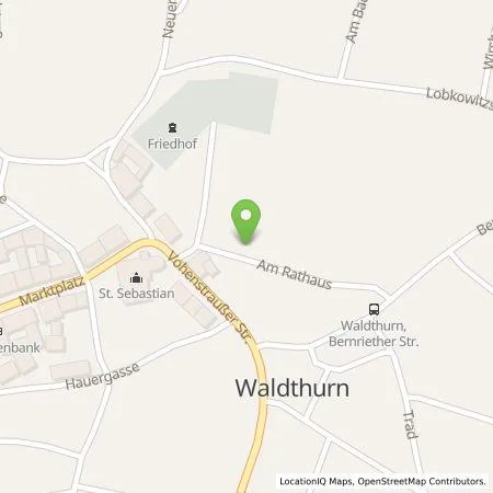 Standortübersicht der Tankstelle Energielösung GmbH in 92727 Waldthurn