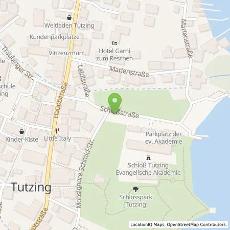 Standortübersicht der Tankstelle Energielösung GmbH in 82327 Tutzing