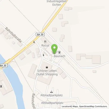 Standortübersicht der Tankstelle Energielösung GmbH in 96148 Baunach