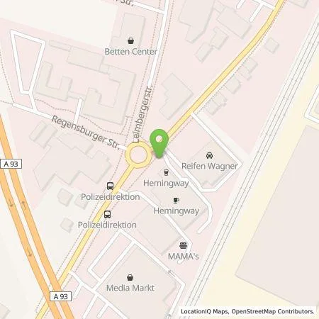 Standortübersicht der Tankstelle Energielösung GmbH in 92637 Weiden in der Oberpfalz