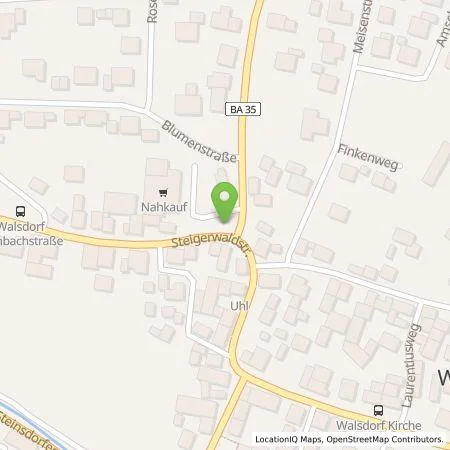 Standortübersicht der Tankstelle Energielösung GmbH in 96194 Walsdorf