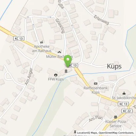 Standortübersicht der Tankstelle Energielösung GmbH in 96328 Küps
