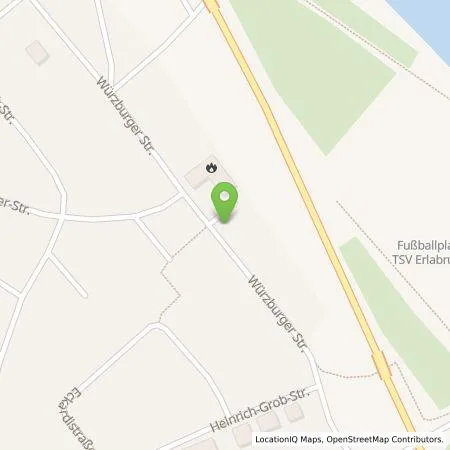 Standortübersicht der Tankstelle Energielösung GmbH in 97250 Erlabrunn