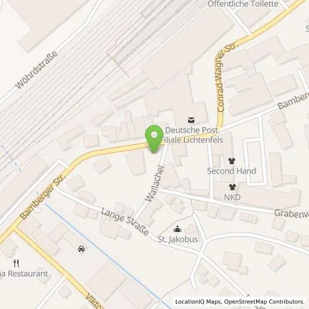 Standortübersicht der Tankstelle Energielösung GmbH in 96215 Lichtenfels