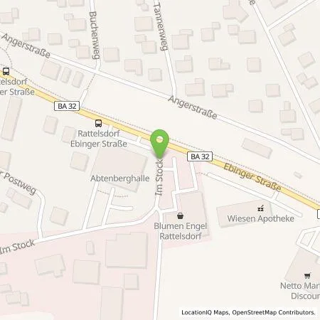 Standortübersicht der Tankstelle Energielösung GmbH in 96179 Rattelsdorf