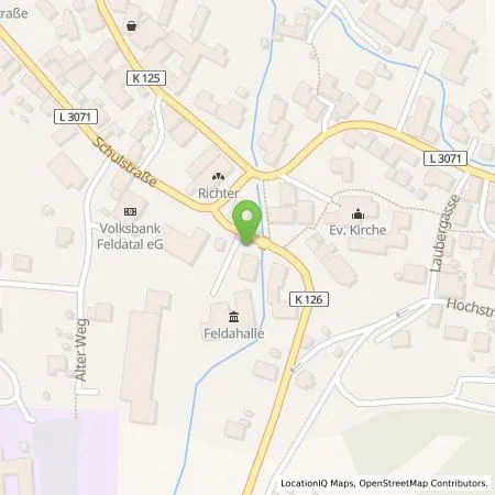 Standortübersicht der Tankstelle Oberhessische Versorgungsbetriebe AG in 36325 Feldatal