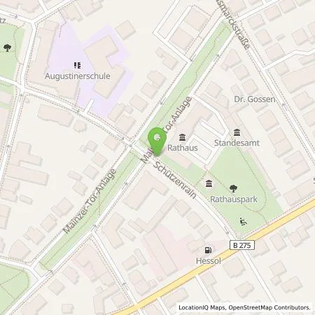 Standortübersicht der Tankstelle Oberhessische Versorgungsbetriebe AG in 61169 Friedberg