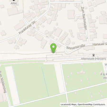 Standortübersicht der Tankstelle Oberhessische Versorgungsbetriebe AG in 63674 Altenstadt
