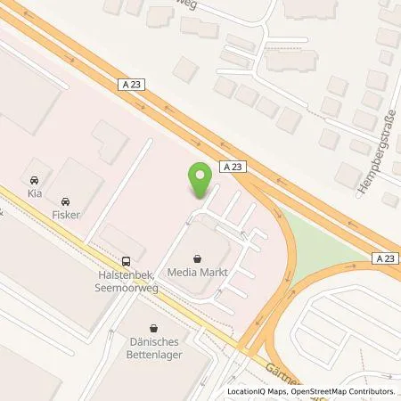 Standortübersicht der Tankstelle Allego GmbH in 25469 Halstenbek