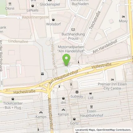 Standortübersicht der Tankstelle Allego GmbH in 45128 Essen