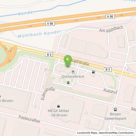 Standortübersicht der Tankstelle Allego GmbH in 79589 Binzen