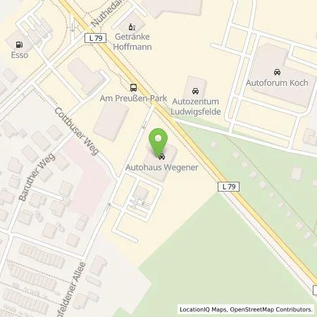 Standortübersicht der Tankstelle Allego GmbH in 14974 Ludwigsfelde