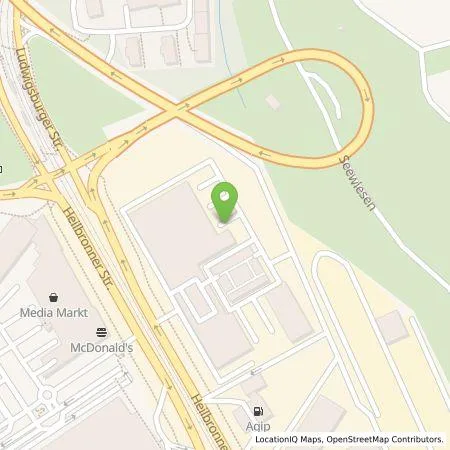 Standortübersicht der Tankstelle Allego GmbH in 70469 Stuttgart