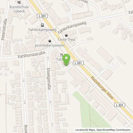 Standortübersicht der Tankstelle Allego GmbH in 23562 Lübeck