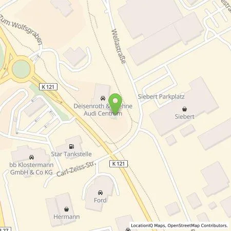 Standortübersicht der Tankstelle Allego GmbH in 36088 Hünfeld