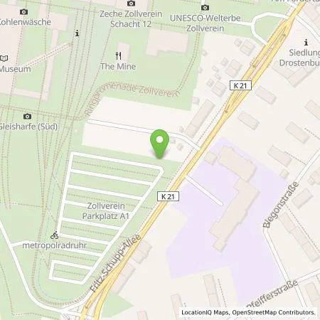 Standortübersicht der Tankstelle Allego GmbH in 45309 Essen