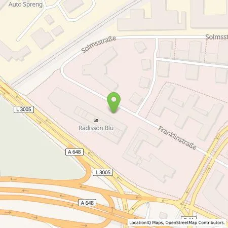 Standortübersicht der Tankstelle Allego GmbH in 60486 Frankfurt am Main