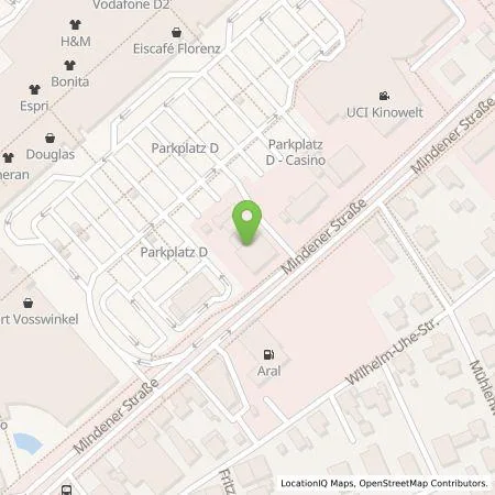 Standortübersicht der Tankstelle Allego GmbH in 32547 Bad Oeynhausen