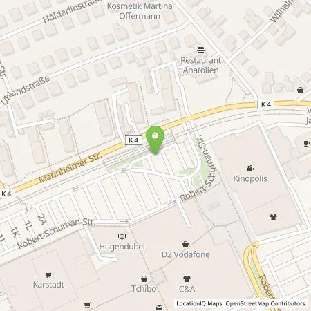 Standortübersicht der Tankstelle Allego GmbH in 68519 Viernheim