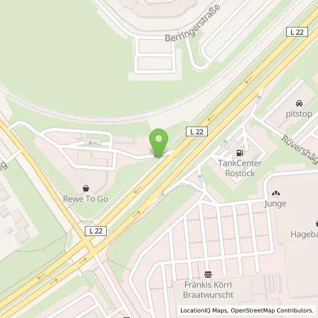Standortübersicht der Tankstelle Allego GmbH in 18146 Rostock