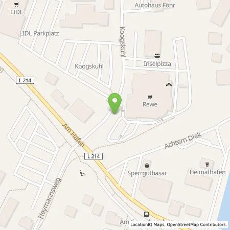 Standortübersicht der Tankstelle Allego GmbH in 25938 Wyk auf Föhr