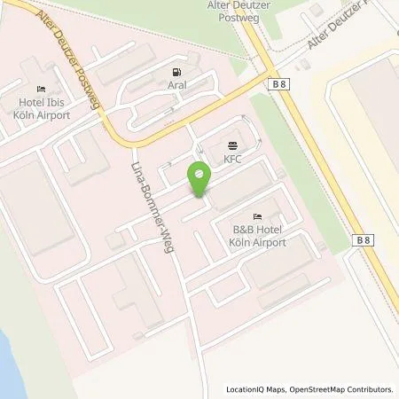 Standortübersicht der Tankstelle Allego GmbH in 51149 Köln