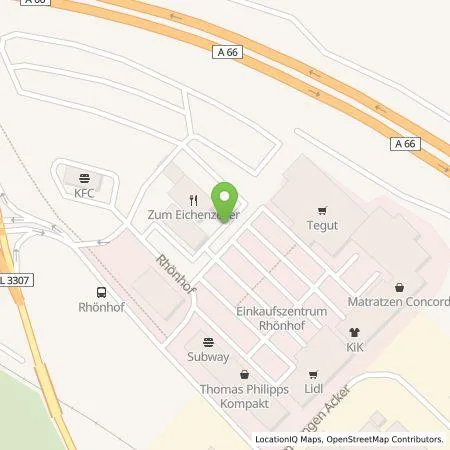 Standortübersicht der Tankstelle Allego GmbH in 36124 Eichenzell